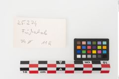 Etikett zu Bronzebreitrandfußschale (NHMW-PRAE-025274)